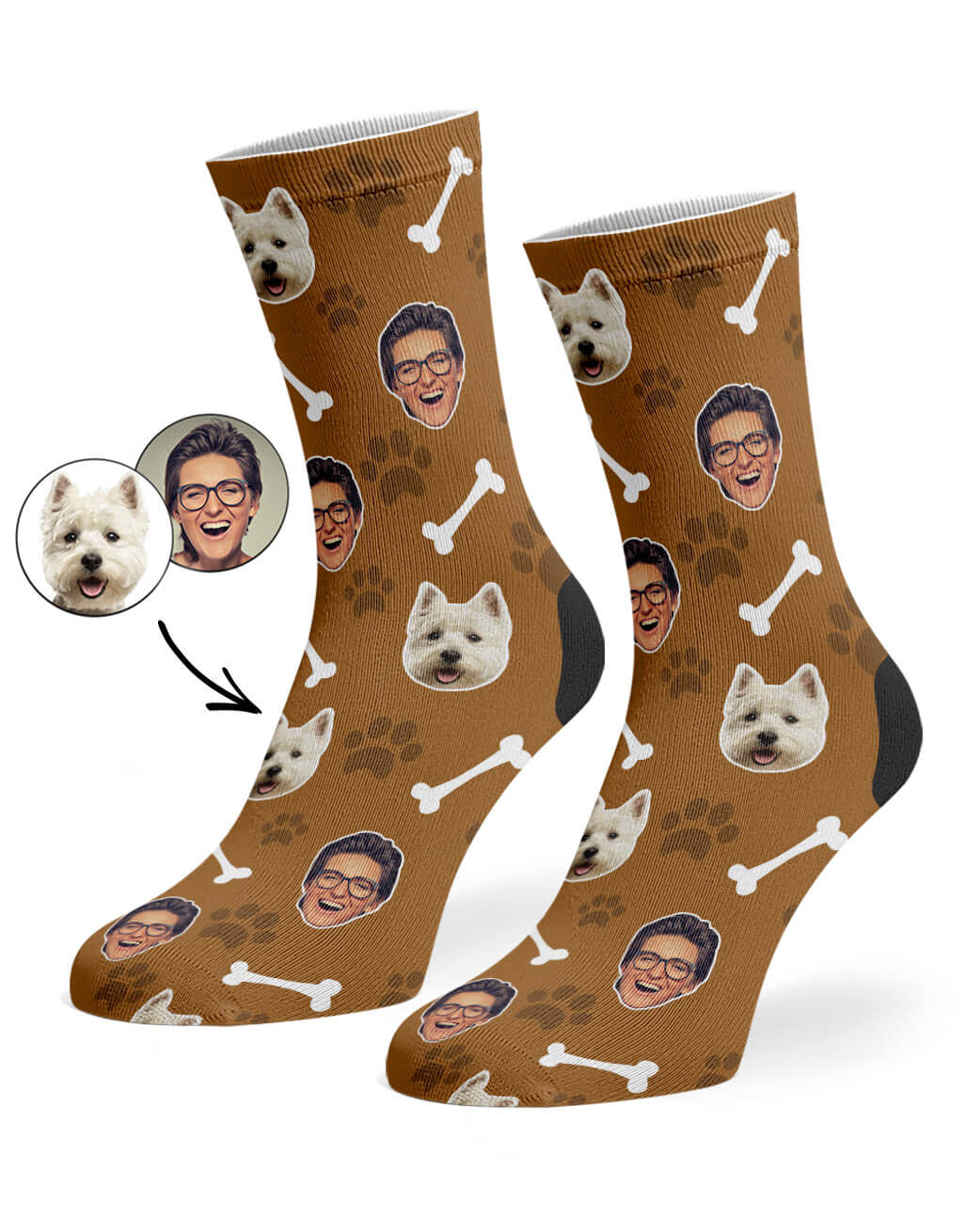 Customisable Dog & Owner Socks