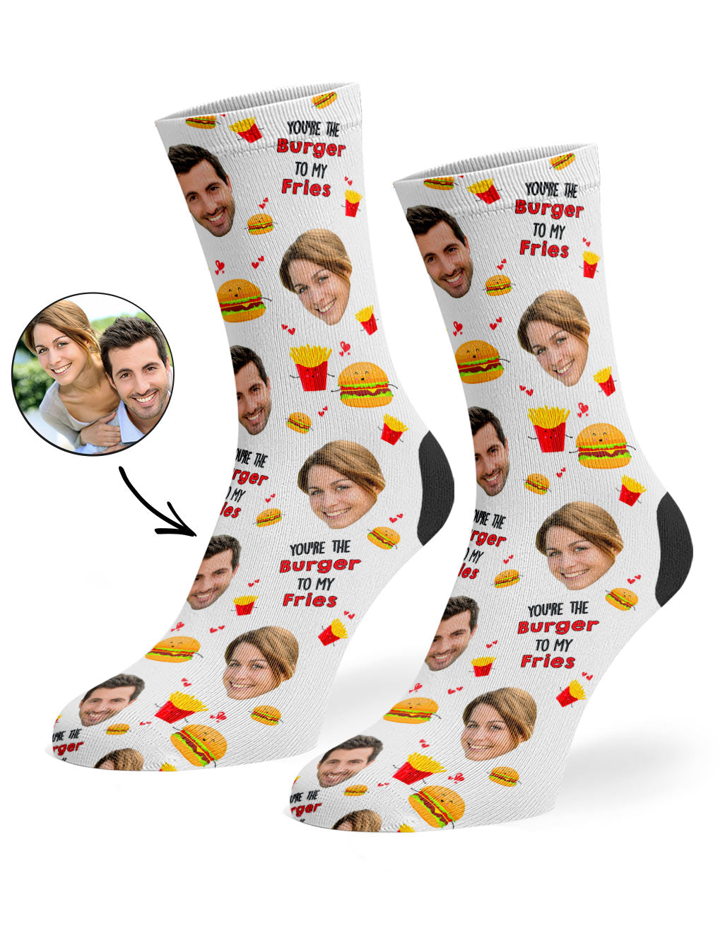 Burger To My Fries Socks