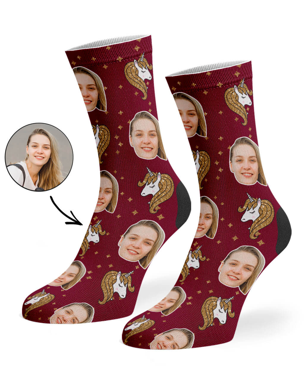 Glitter Unicorn Socks Gift