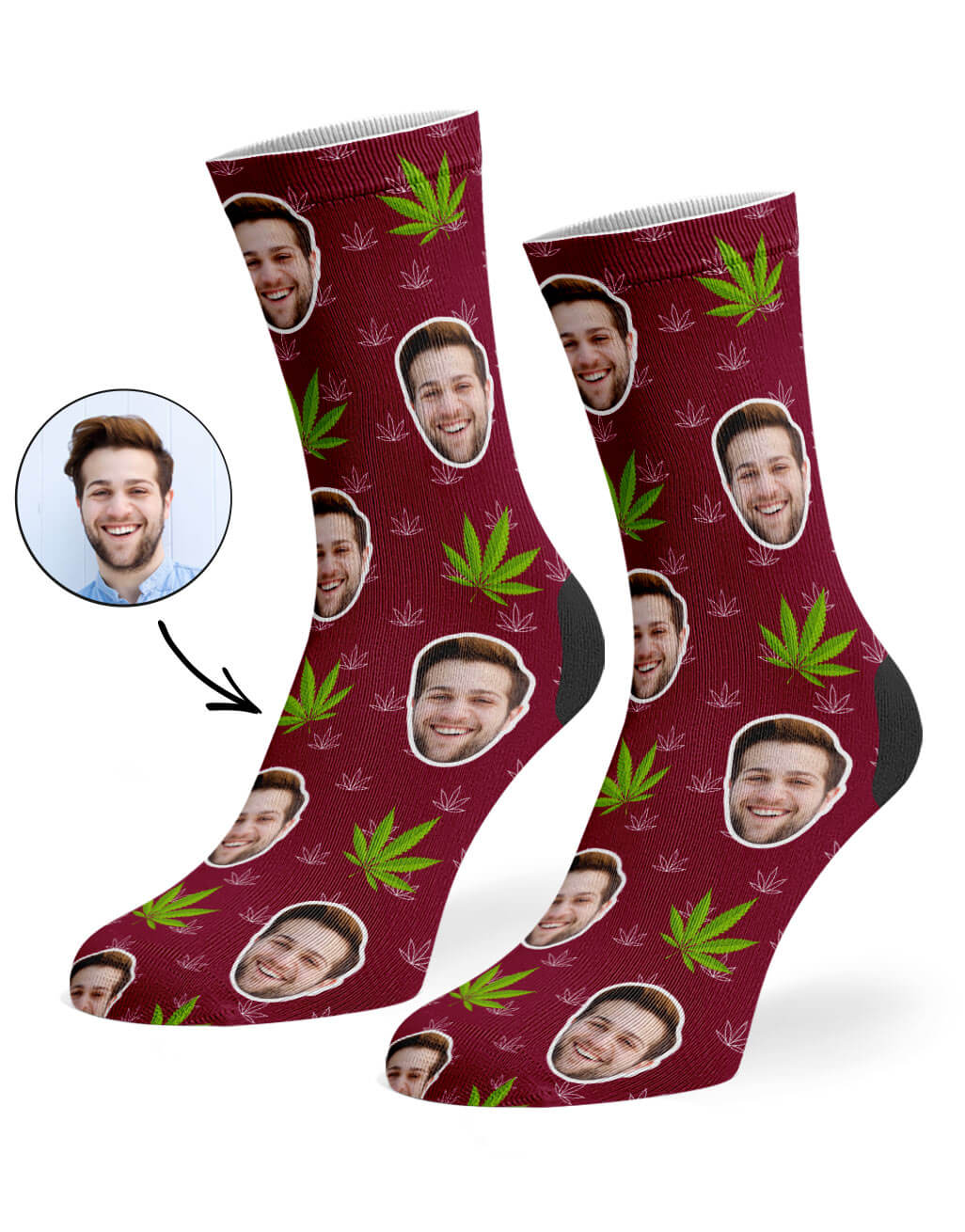 Weed Face Socks
