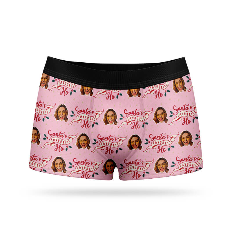 Personalised Santa's Favourite Ho Boxers