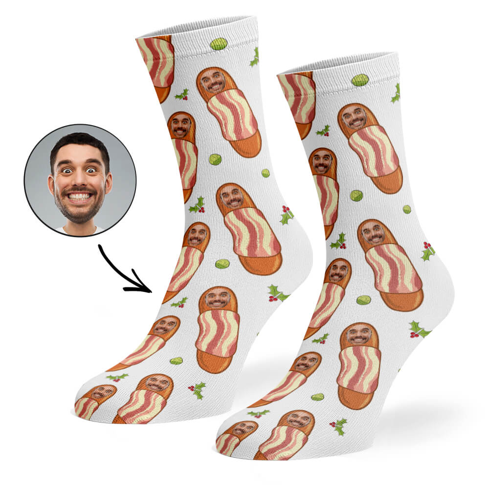 Pigs In Blankets Novelty Christmas Socks