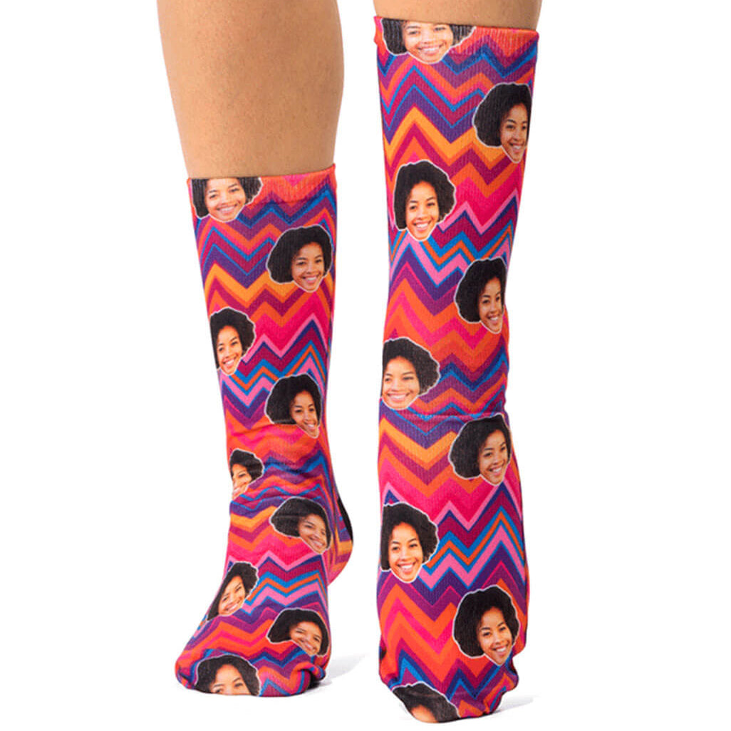 Colourful Zig Zag Socks