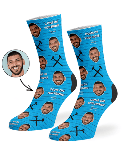 Personalised Come On You Irons Socks