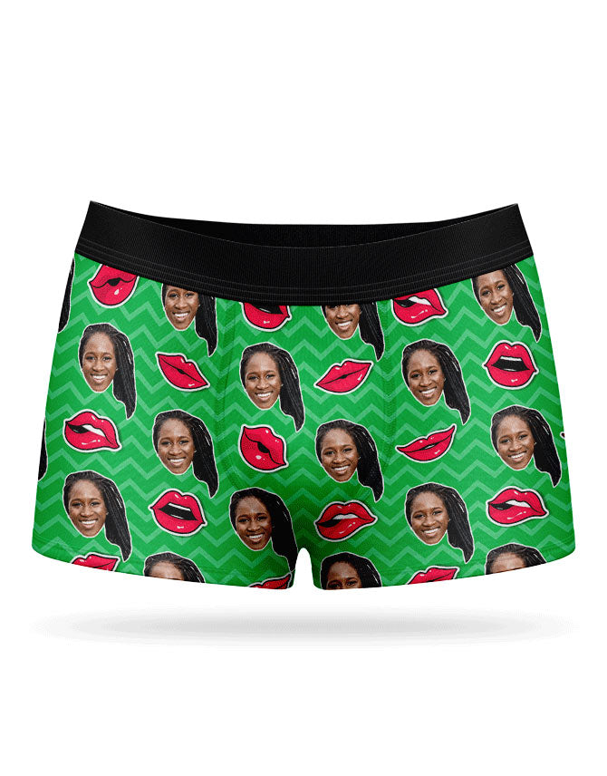 Comic Lips Boxer Face Shorts