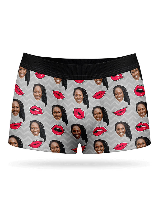 Comic Lips Boxer Photo Shorts