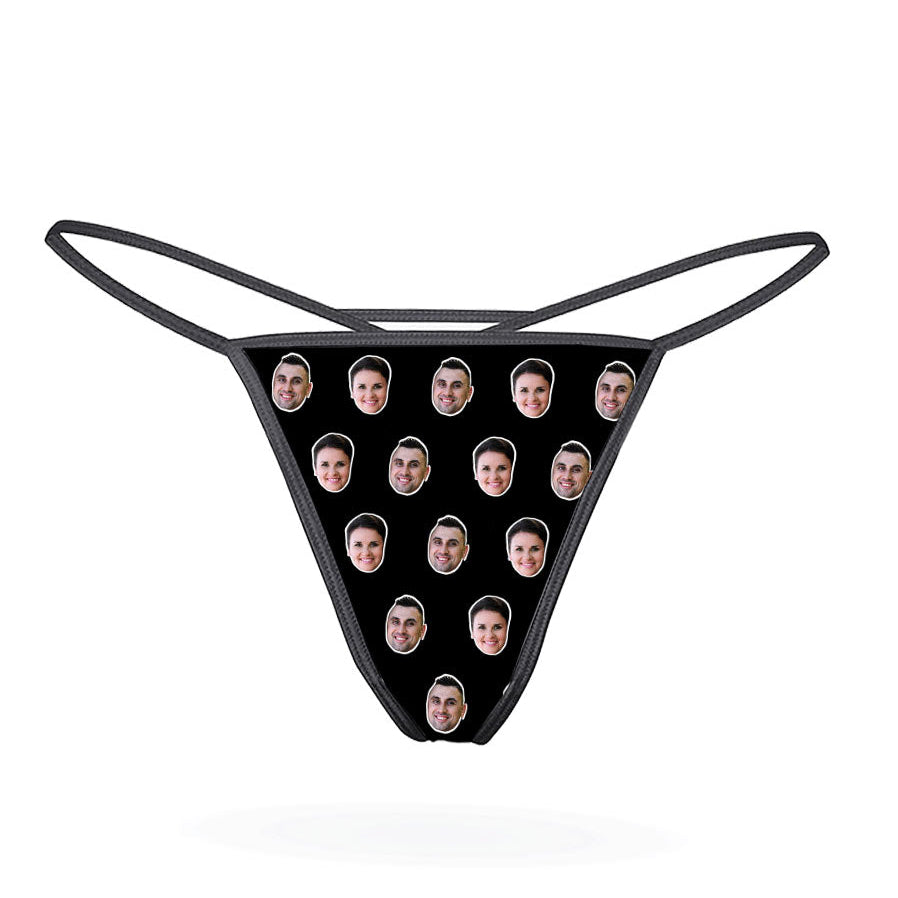 Personalised Couples Photo Thong