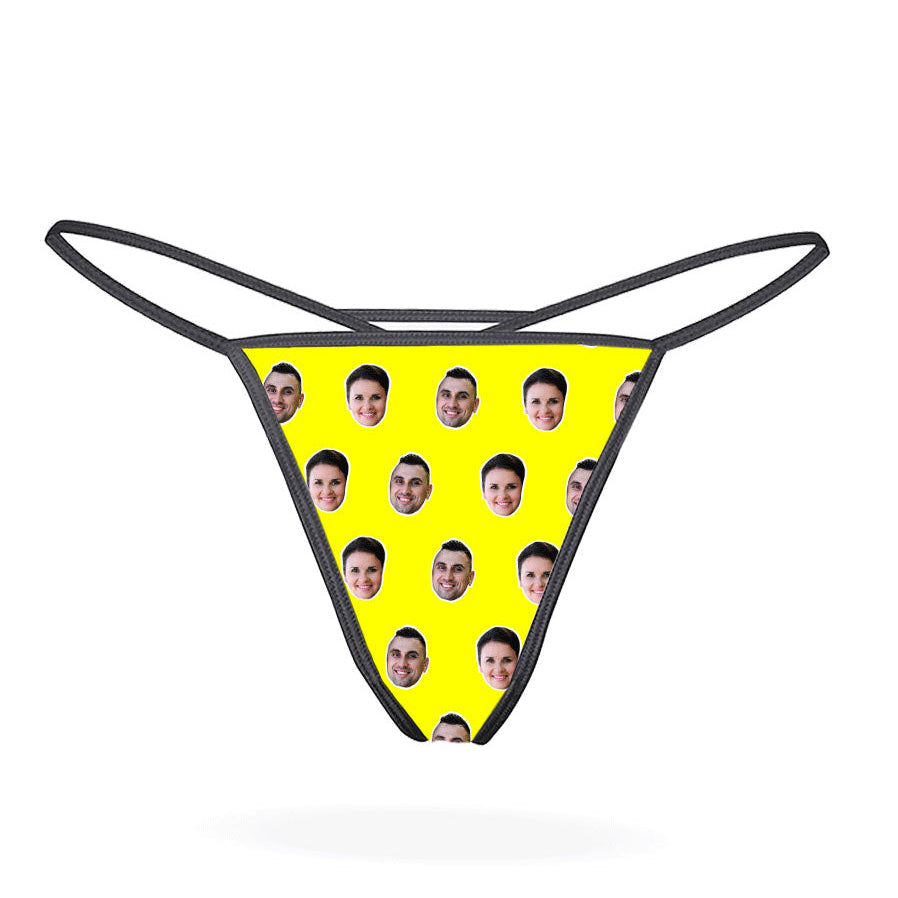 Couples Thong With Own Faces
