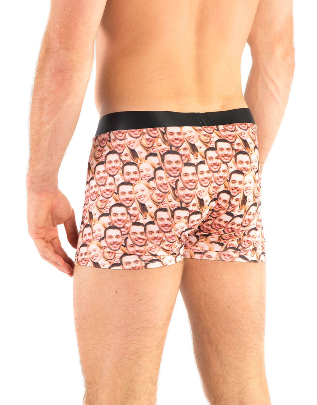 Couple Face Mash Boxers Back