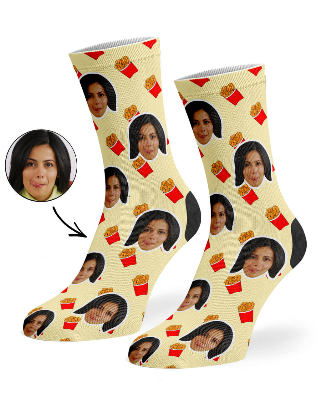 Customised Chicken Nuggets Socks