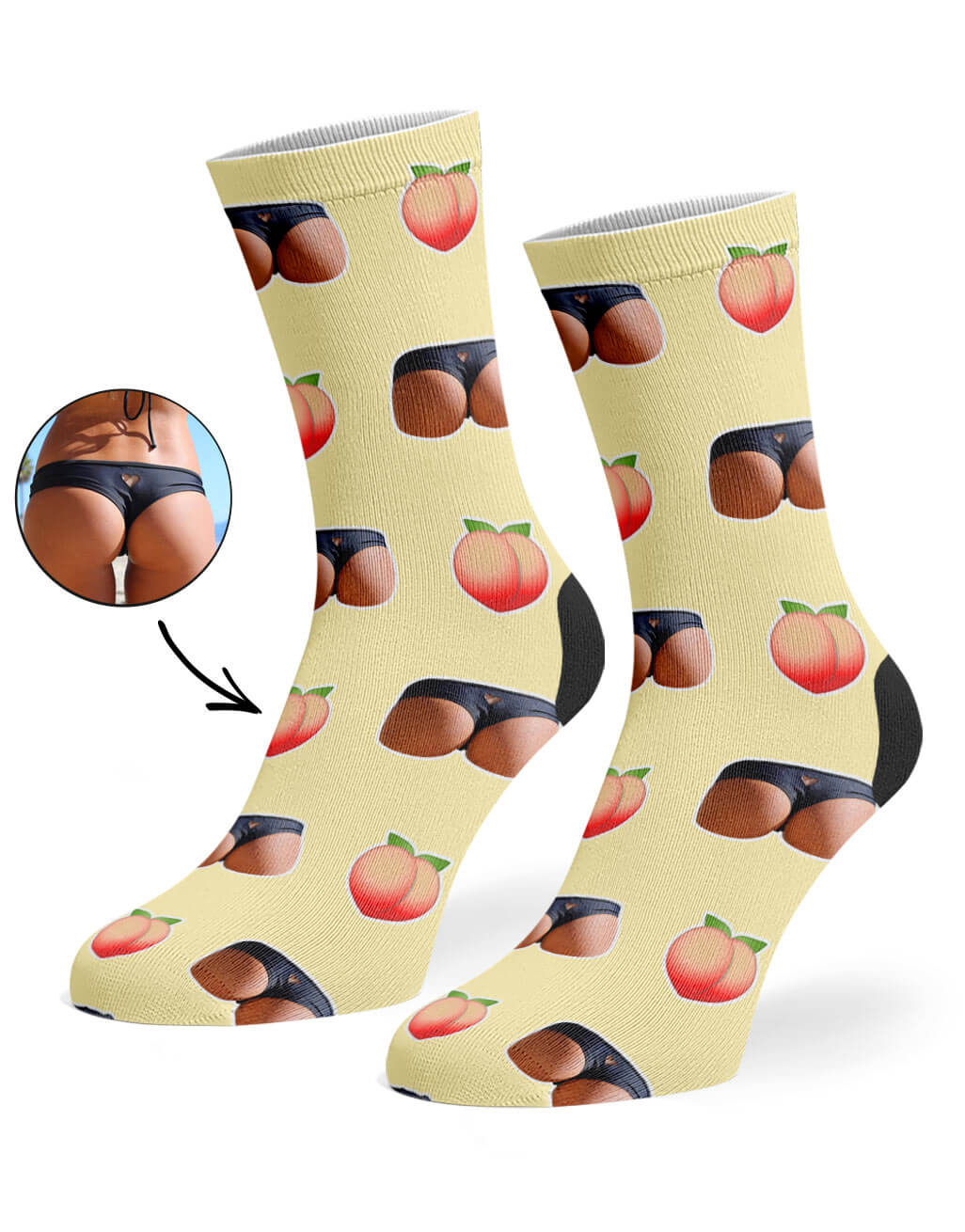 Your Booty On Custom Socks