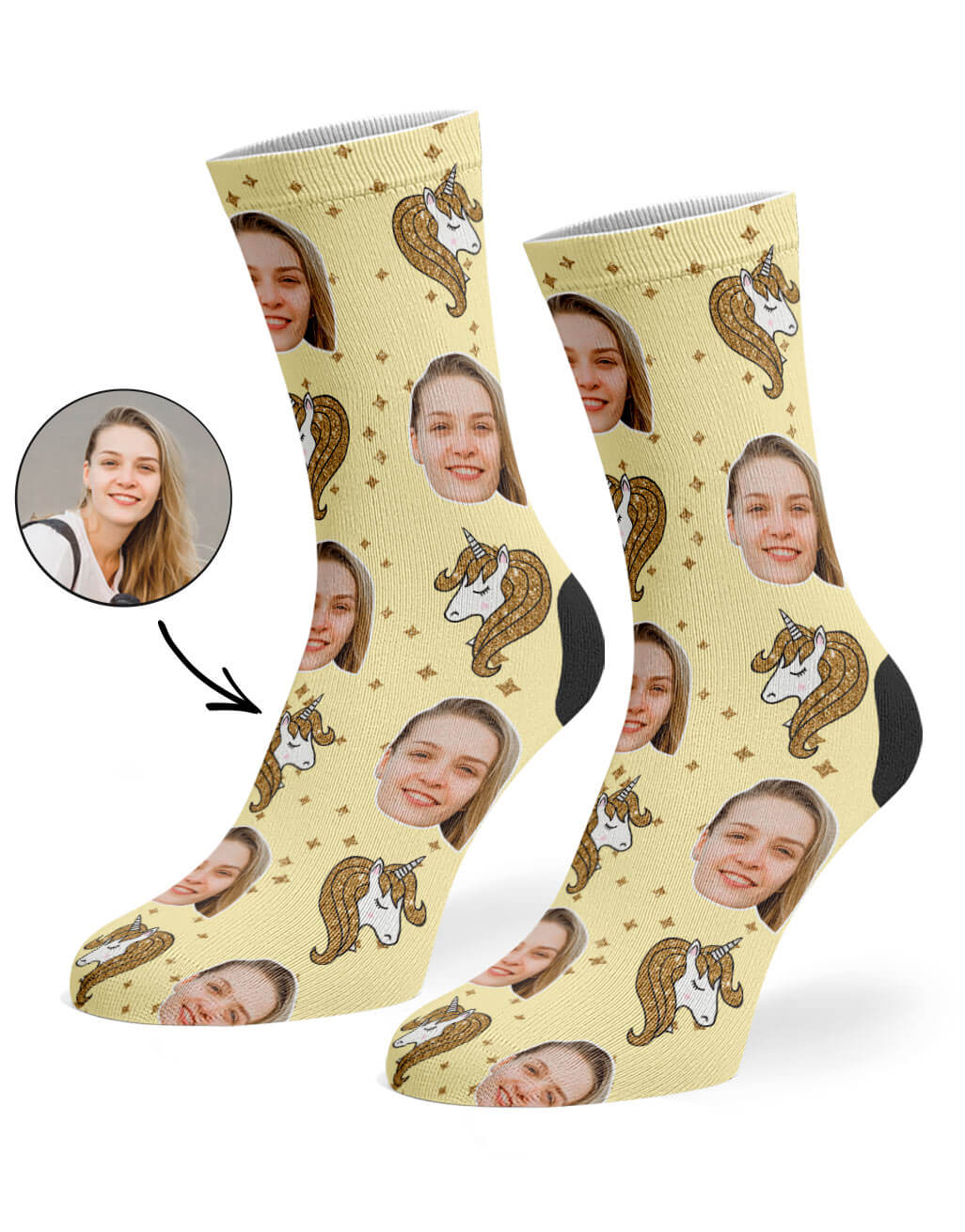 Unique Glitter Unicorn Socks