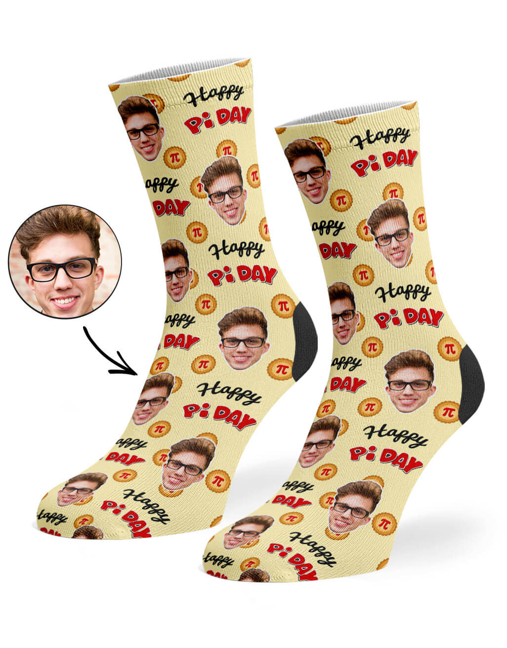 Happy Pi Day Photo Socks