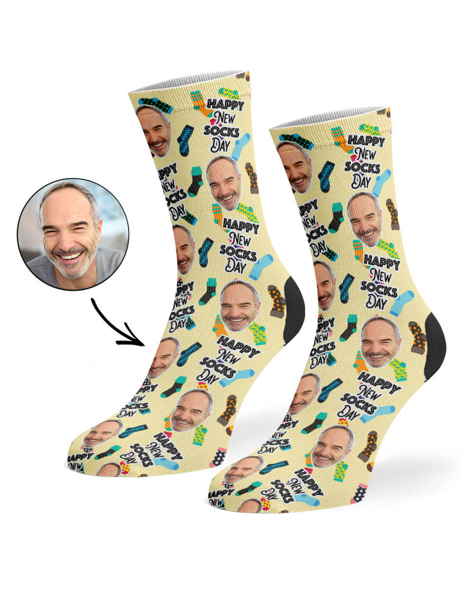 Happy New Socks Day Socks With Their Face On