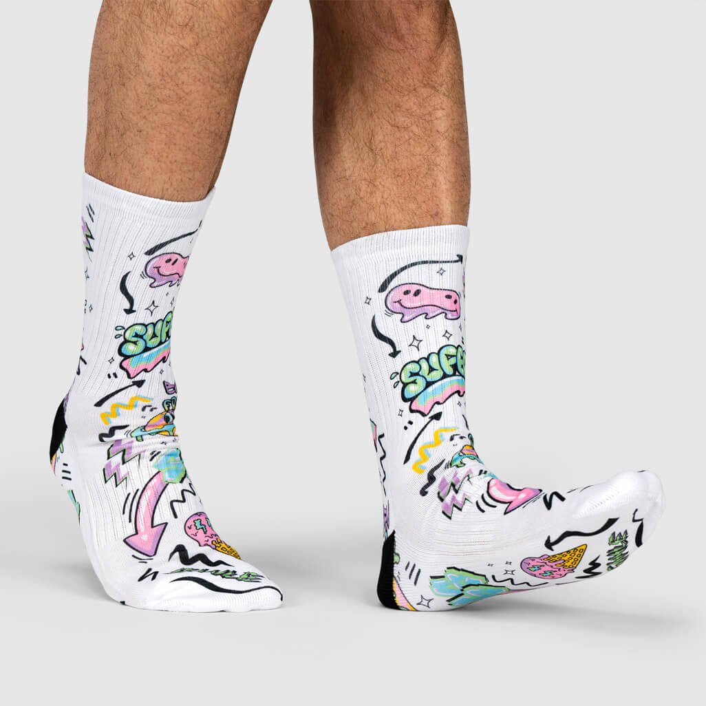 Graffiti Pop Socks