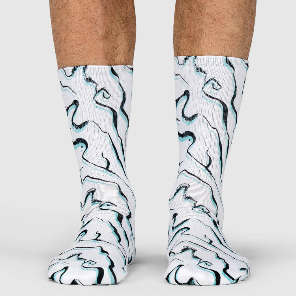 Marble Abstract Socks