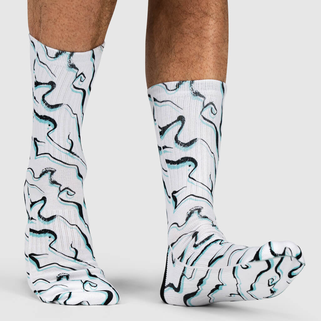 Marble Abstract Socks