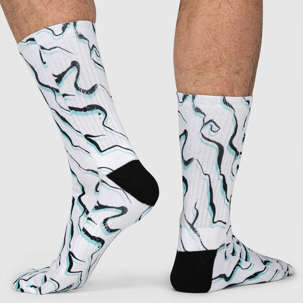 Marble Abstract Socks