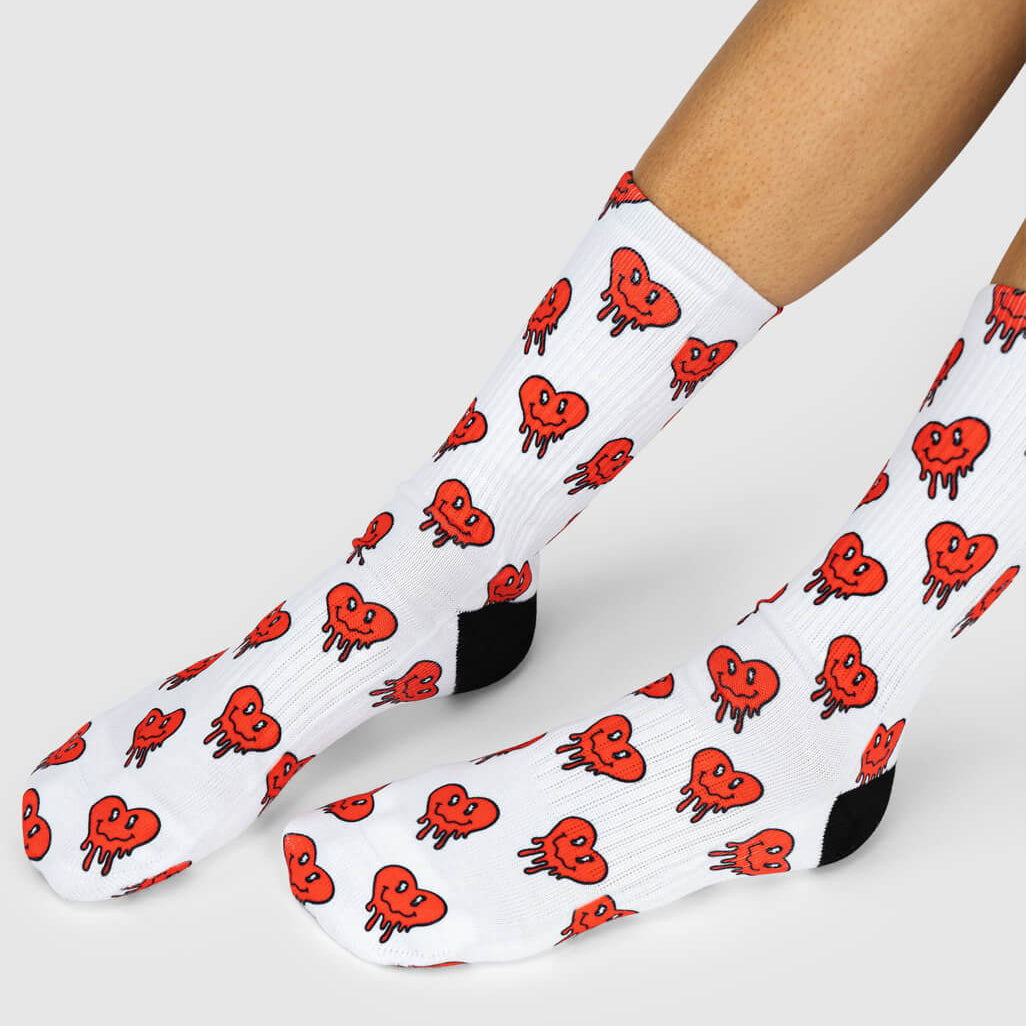 Melting Heart Socks