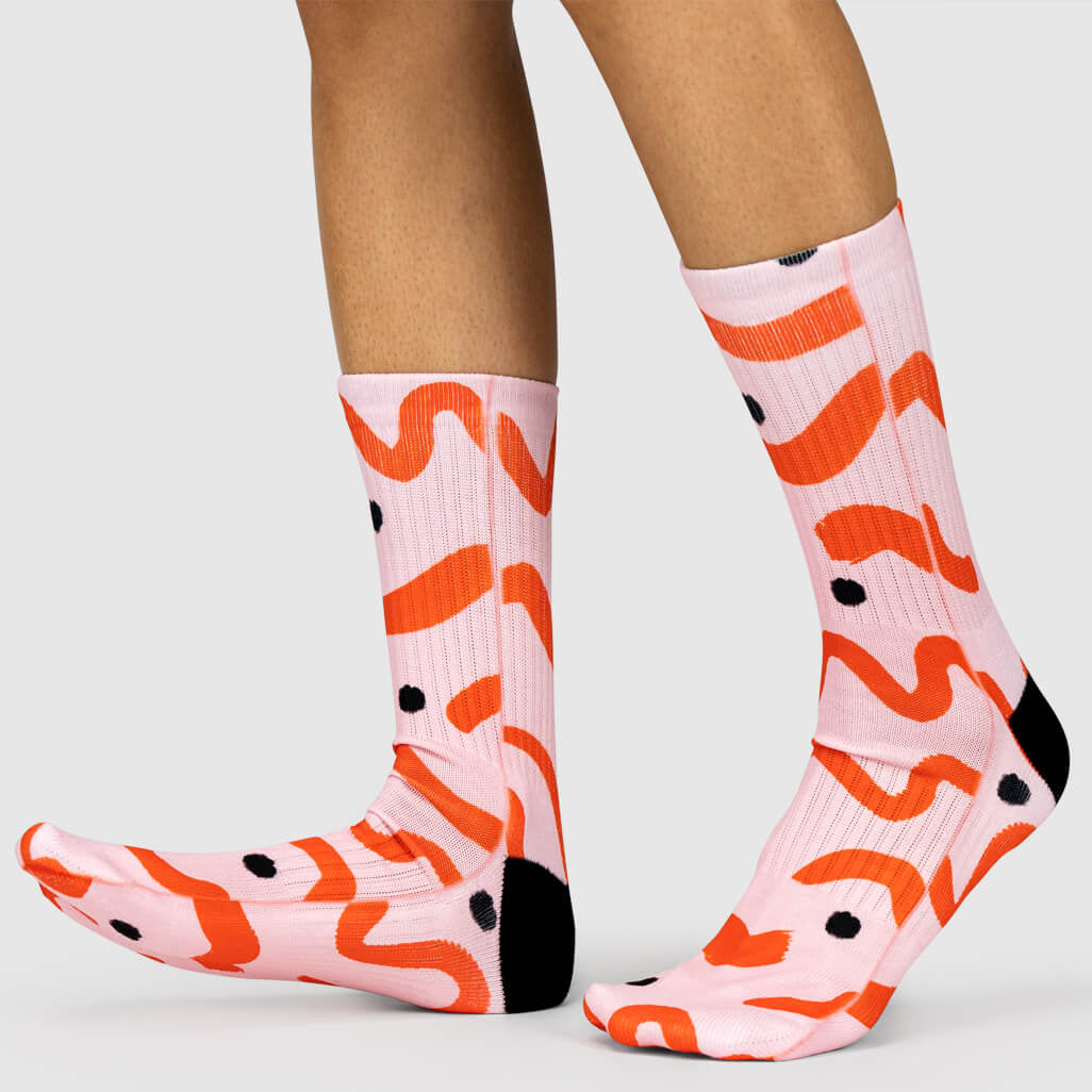 Paint Squiggle Socks