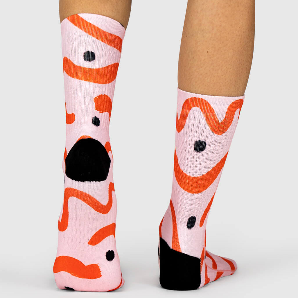 Paint Squiggle Socks