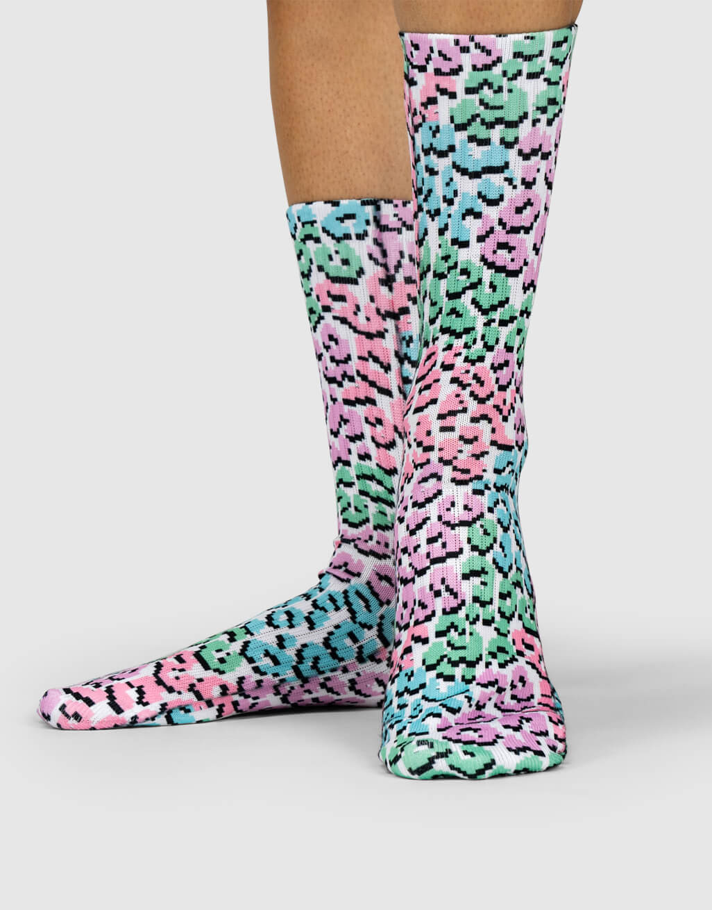Leopard Pixel Socks