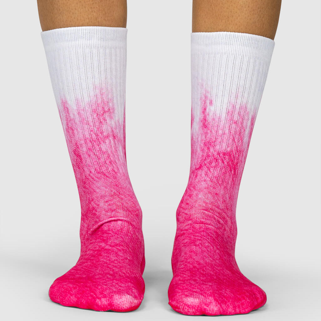 Pink Half Dye Socks