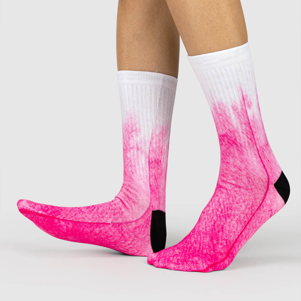 Pink Half Dye Socks