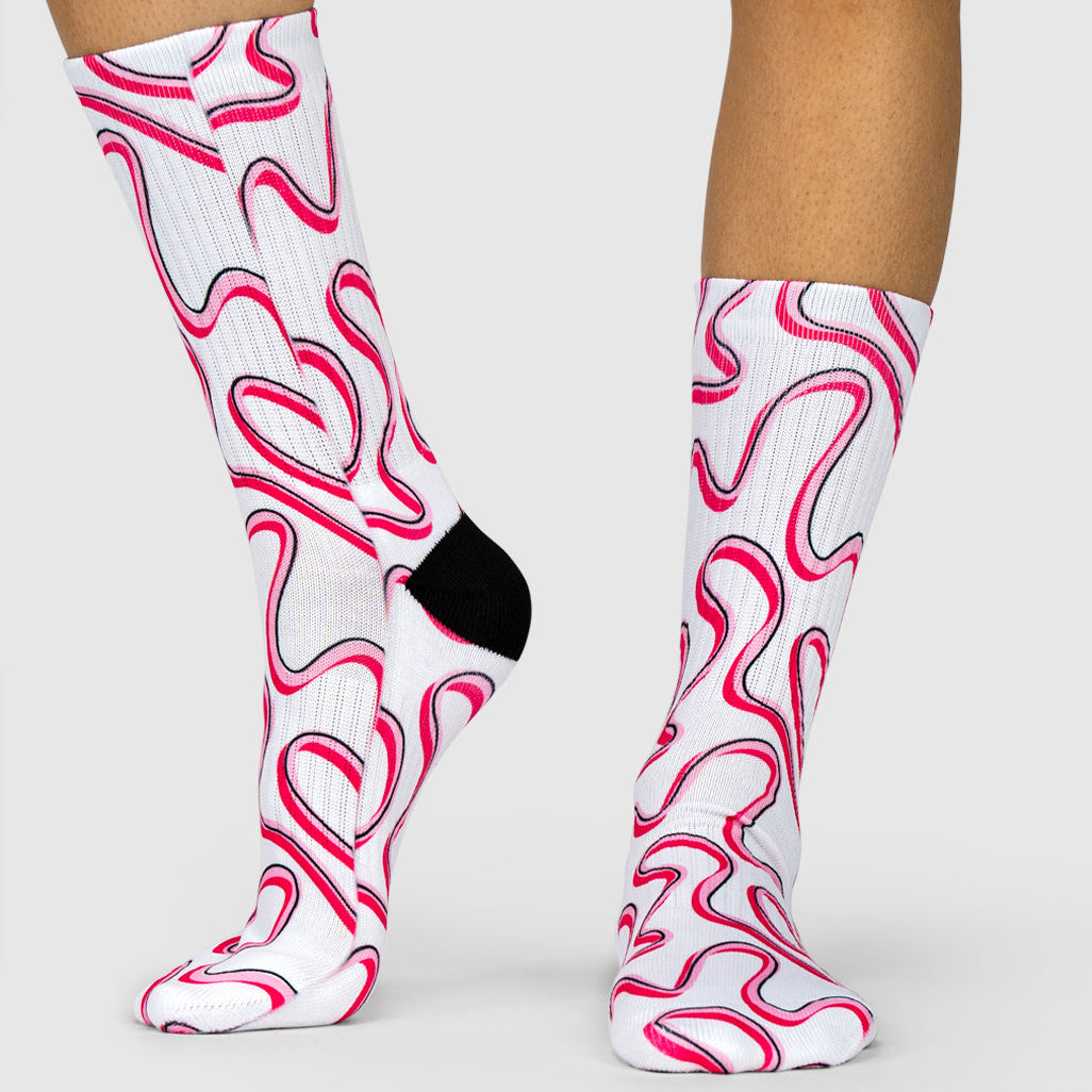 Pink Swirl Socks