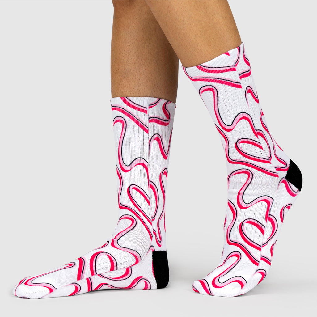 Pink Swirl Socks