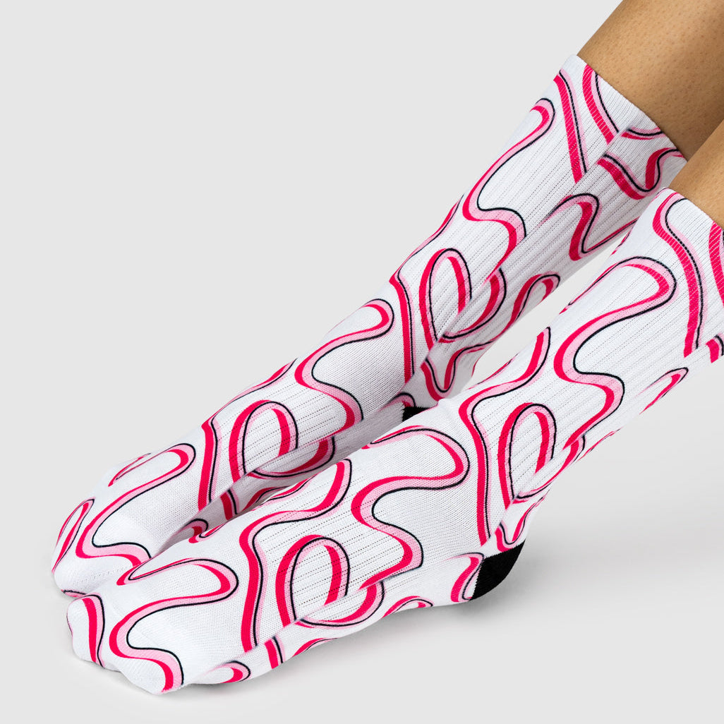 Pink Swirl Socks