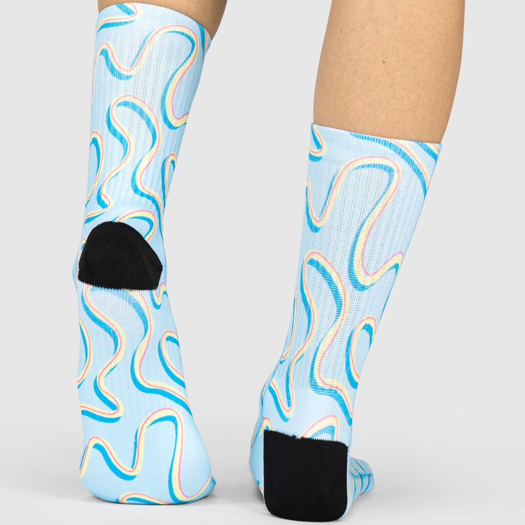 Yellow Swirl Socks
