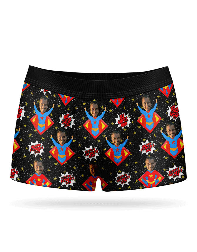 Hero Dad Photo Boxers