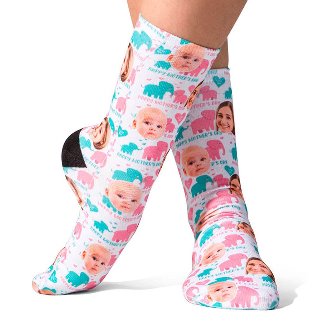 Mother's Day Elephant Socks