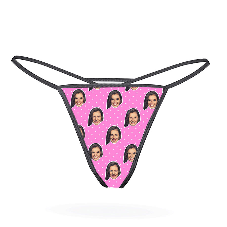 Polka Face Gift Thong
