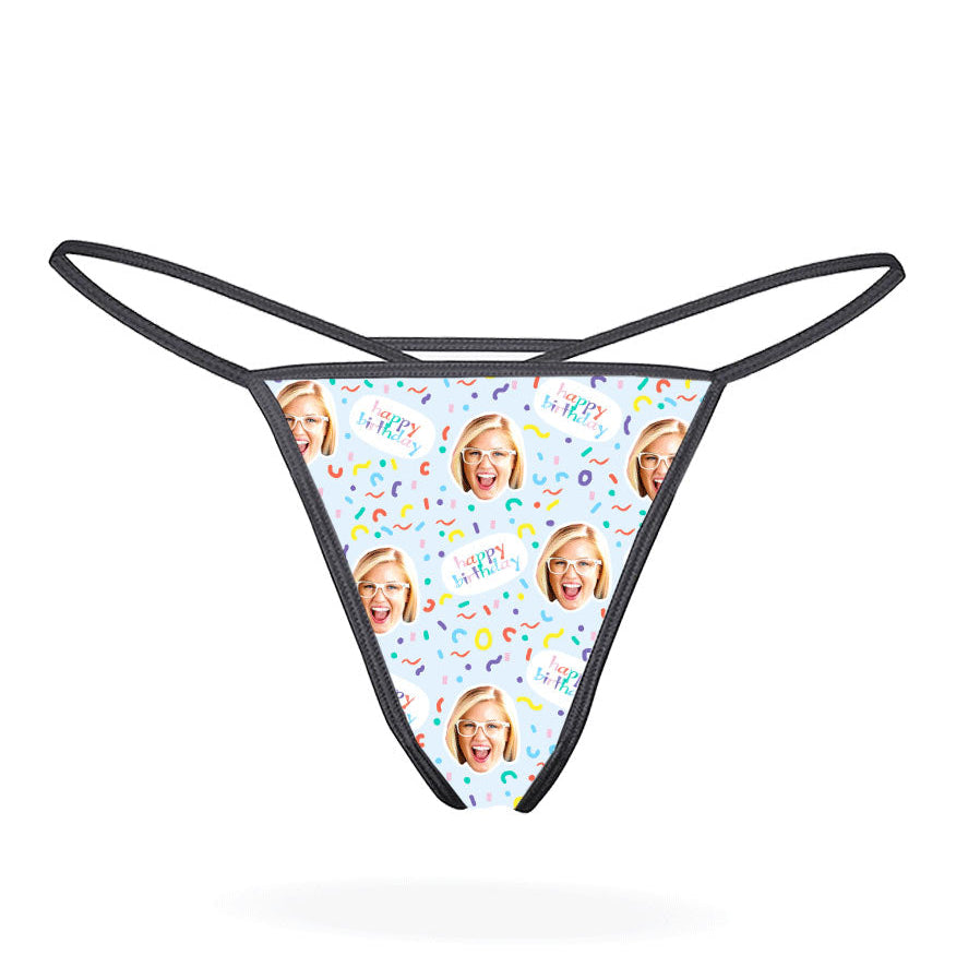 Funny Happy Birthday Thong