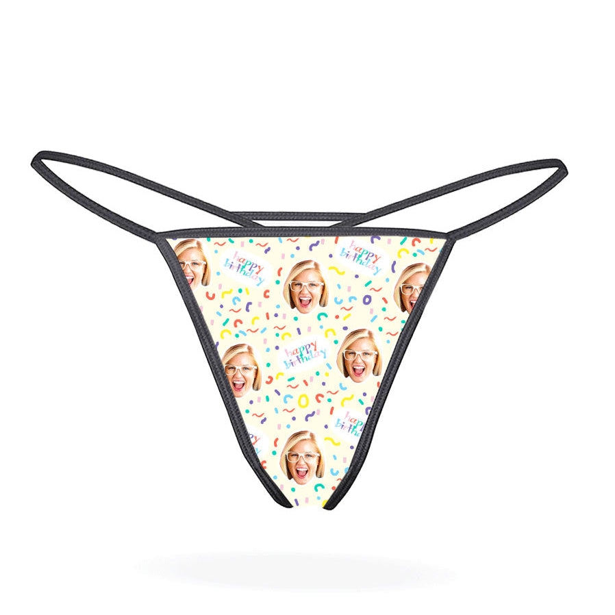 Happy Birthday Thong Gift