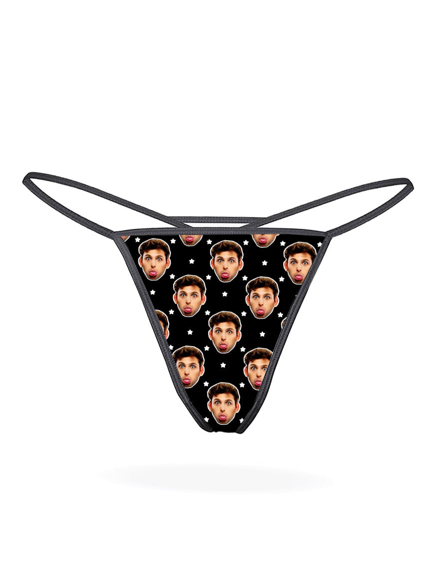 Face Stars Photo Thong
