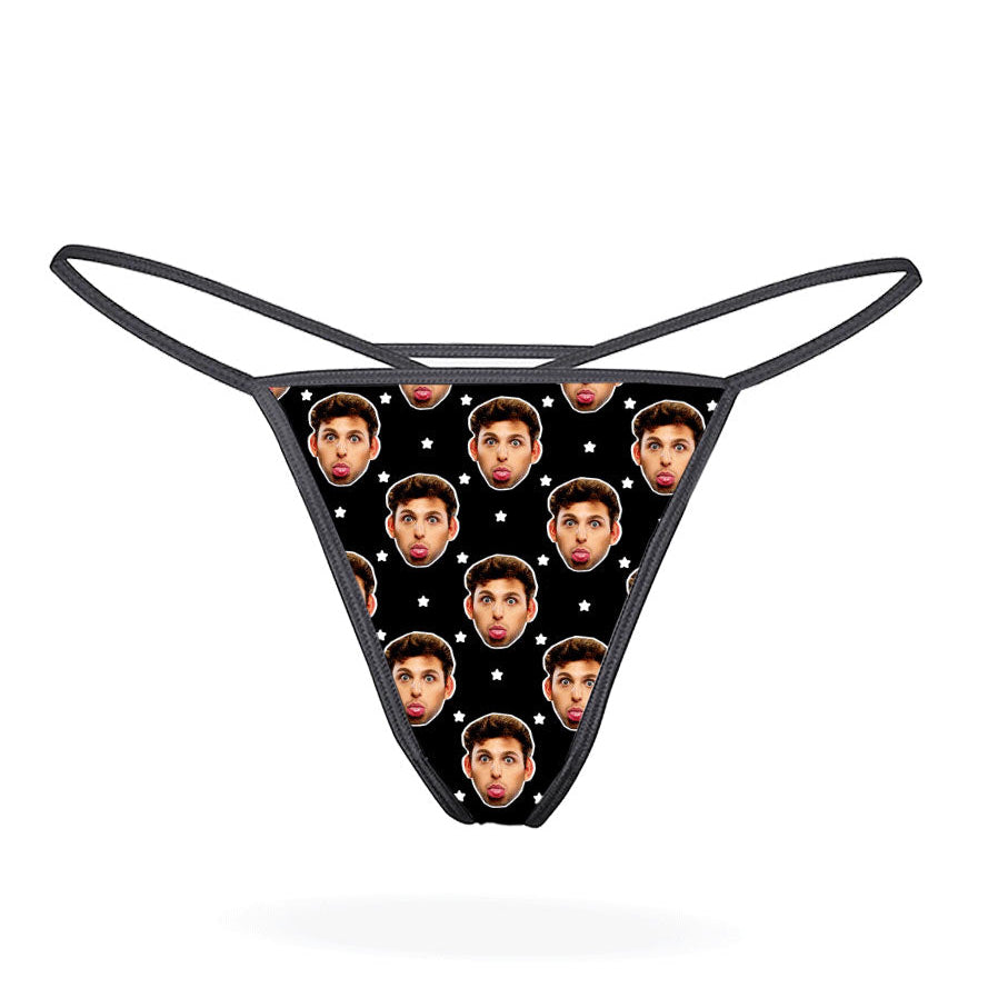 Face Stars Photo Thong