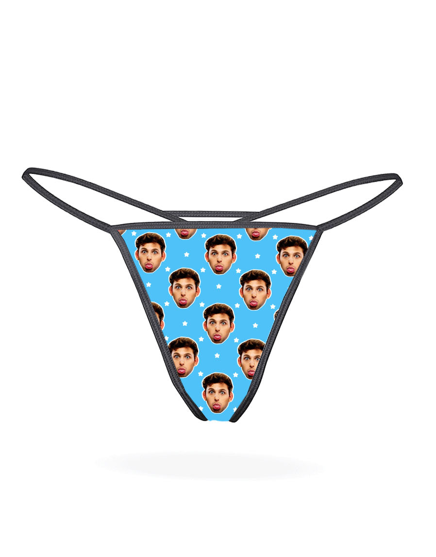 Custom Face Stars Thong