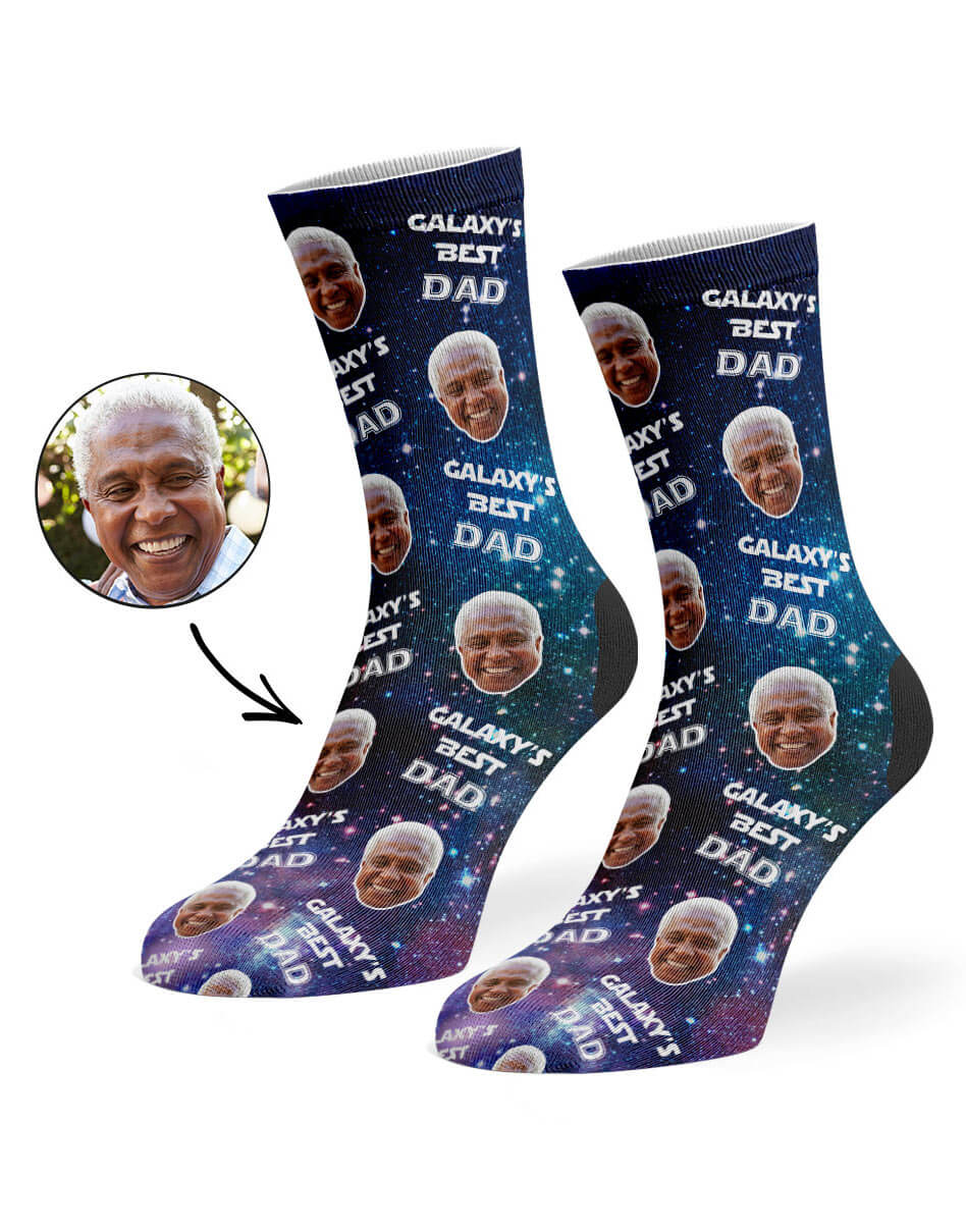 Personalised Galaxy's Best Dad Socks