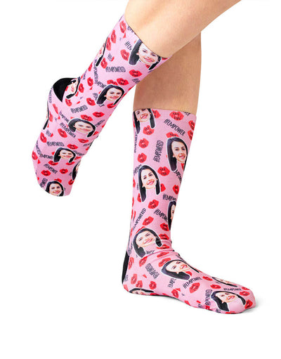 Girl Power Lips Socks