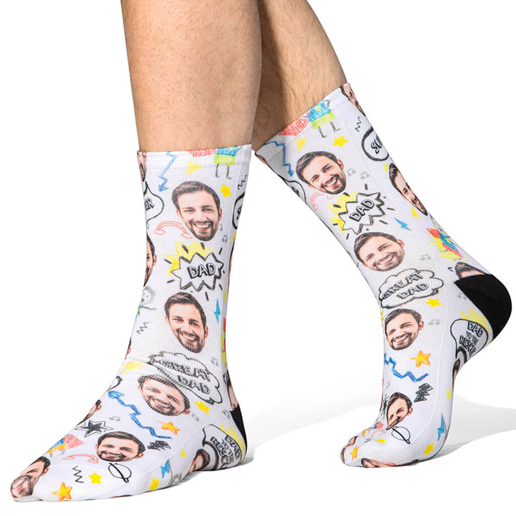 Great Dad Face Socks