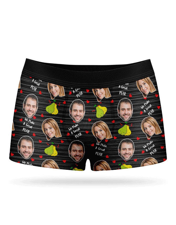 Great Pear Boxers With Your Face On
