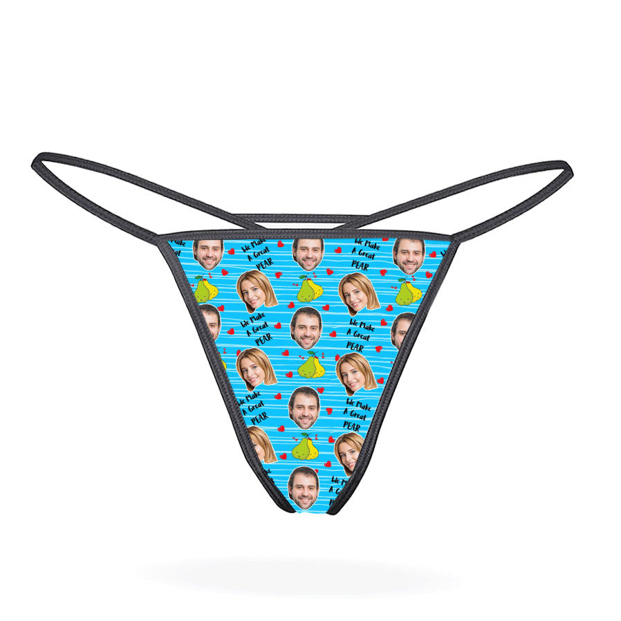 Your Photo On A Great Pear Thong