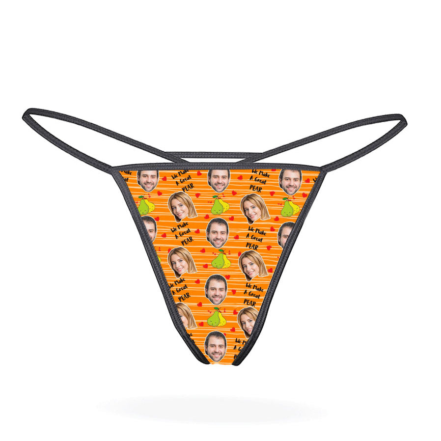 Orange Great Pear Thong