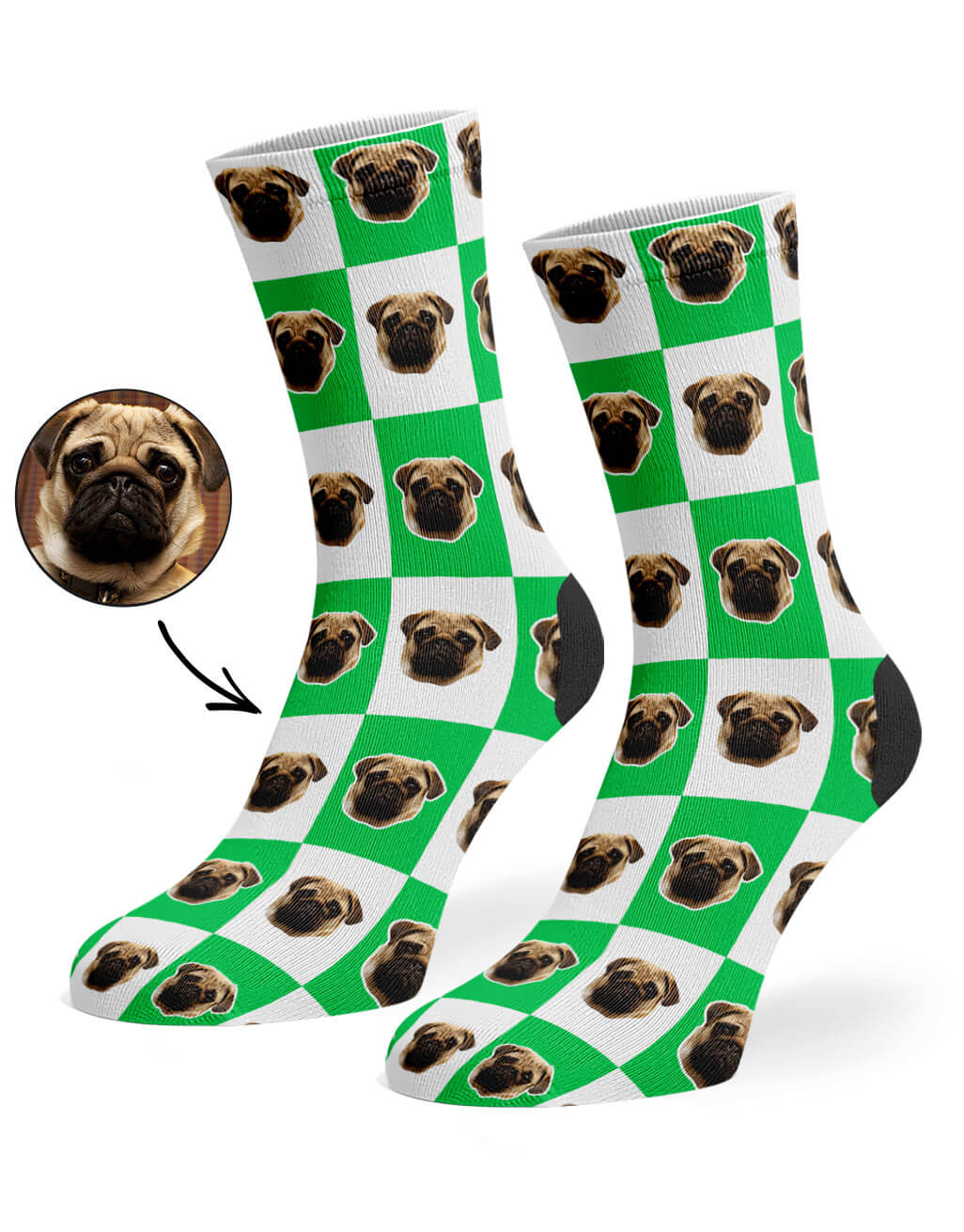 Chequered Dog's Photo Socks
