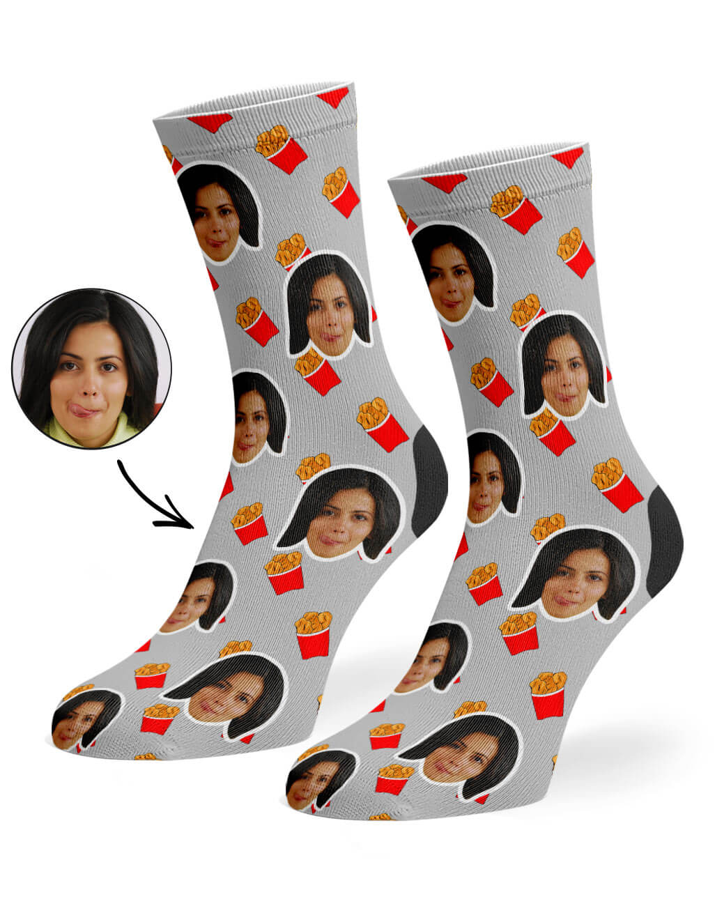 Unique Chicken Nuggets Socks