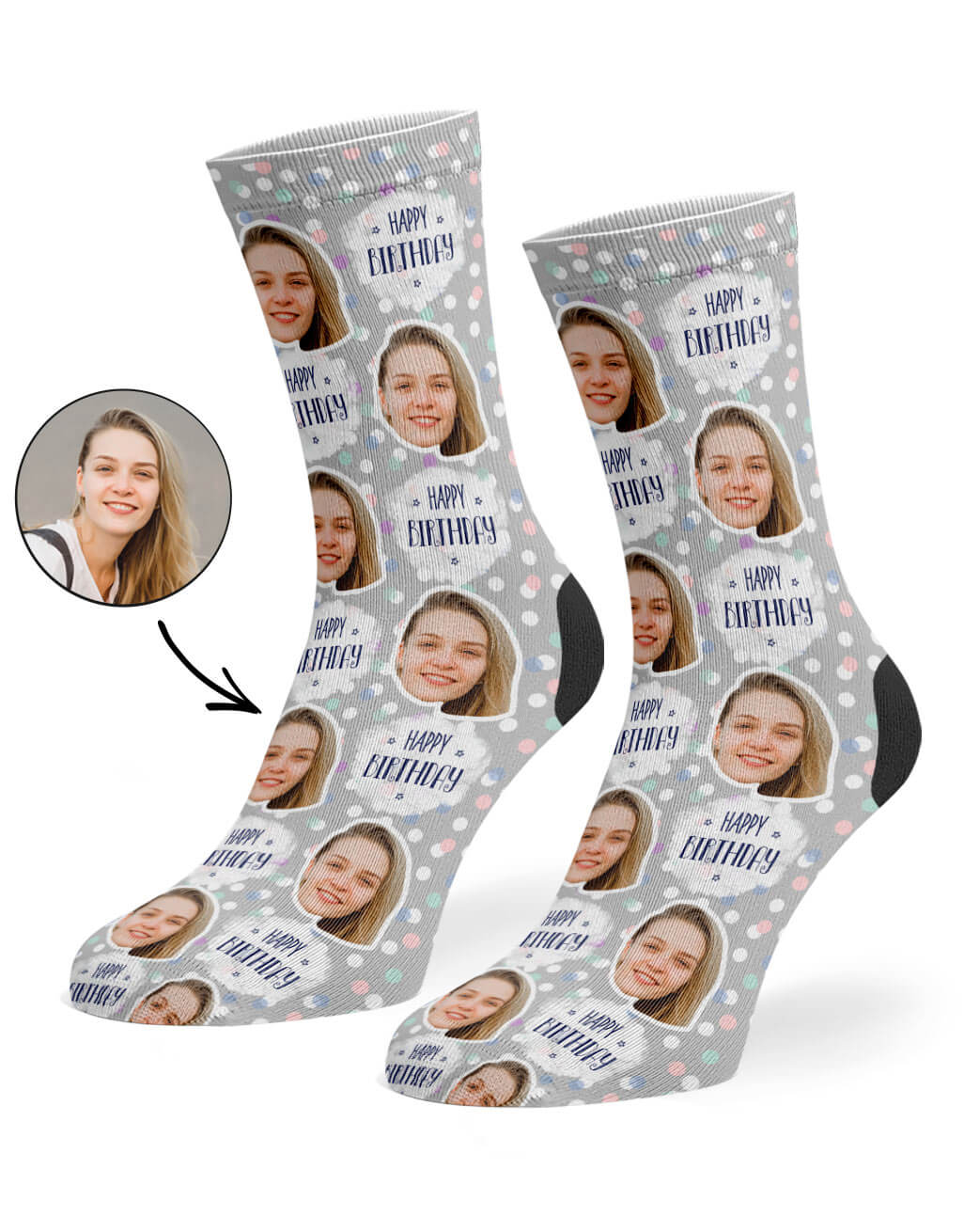 Unique Spotty Birthday Socks