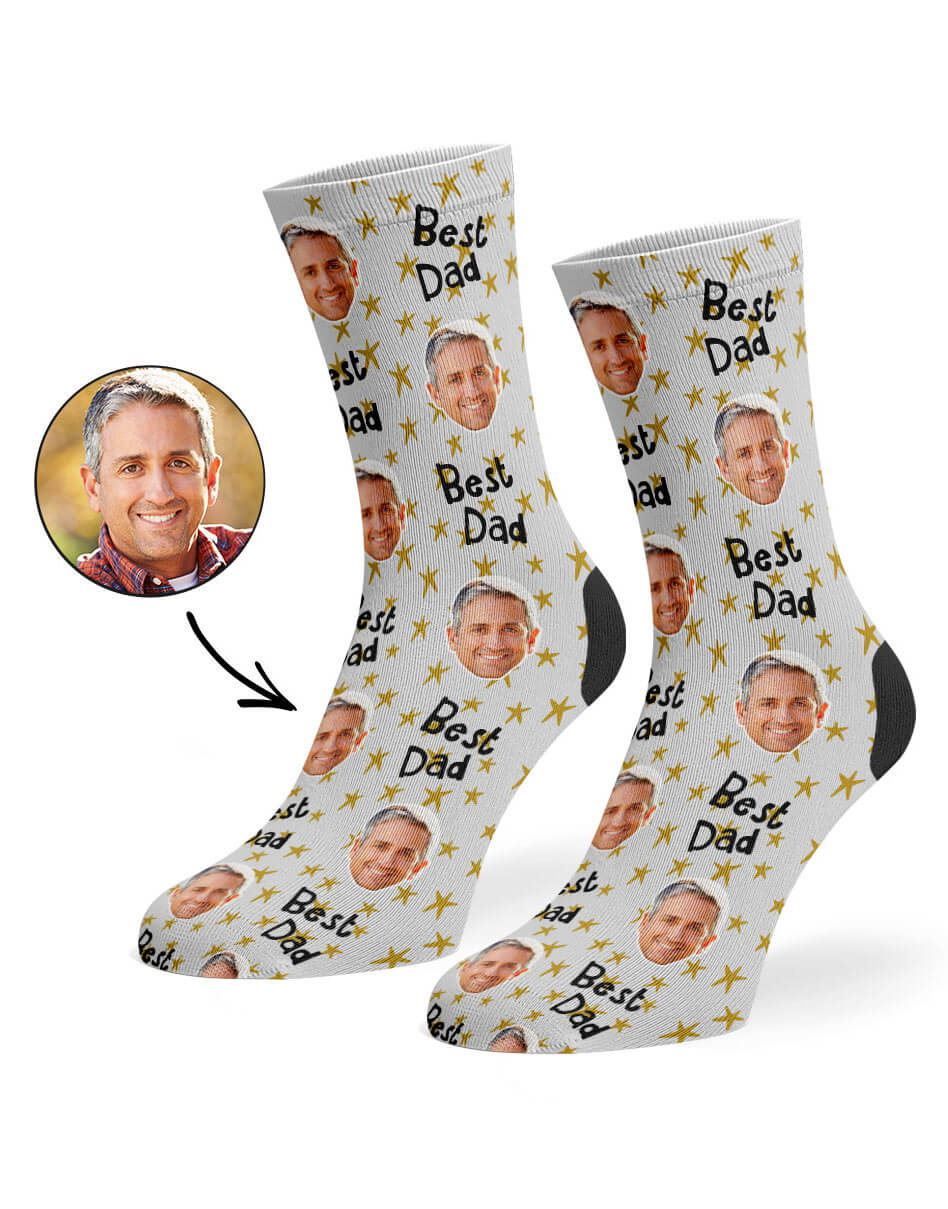 Custom Best Star Dad Socks